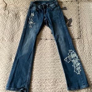 Cowgirl tuff roses and faith jeans| Womens size 25|